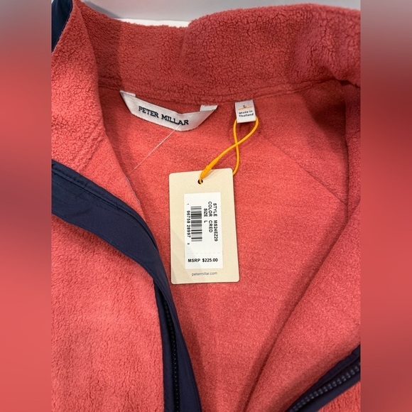 Peter Millar Fade Zip Up Fleece Vest Size L NWT - Picture 7 of 11